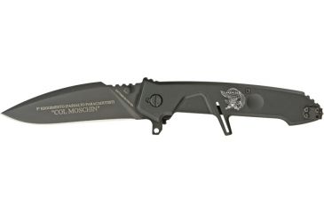 Image of Extrema Ratio MF2 Folding Knife,Cobalt Stainless Drop Point, Black Anodized Aluminum Alloy Handle EX133MF2COL