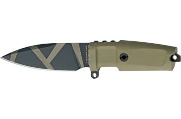 Image of Extrema Ratio Shrapnel Fixed Blade Knife, 4.25in, Cobalt Steel Blade, Desert Tan Forprene Handle EX160SHRGOG