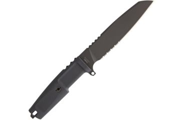 Image of Extrema Ratio Task Fixed Blade Black Fixed Blade Knife, 5.5in, Bohler N-690 Steel, Partially Serrated, Tanto, Handle EX084TSKBL