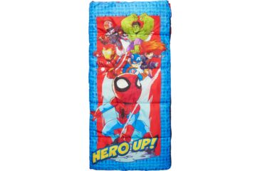 Image of Exxel Outdoors Marvel Superhero Adventures Sleeping Bag, Multicolor, 28x56in, M-2171SHA9A