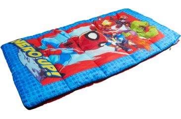 Image of Exxel Outdoors Marvel Superhero Adventures Sleeping Bag, Multicolor, 28x56in, M-2171SHA9A