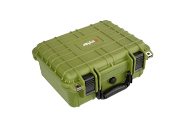 Image of Eylar Compact 13.37in Protective Gear Case Water and Shock Resistant w/ Foam, Green, SA00001-Grn