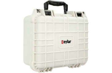 Image of Eylar Compact 13.37in Waterproof Gear/Multi Gun Case Hard Case w/Foam, Polar White, SA00001-WHI