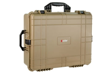 Image of Eylar Extra Large 24in Waterproof Hard Camera and Gear Case w/Foam, Tan, SA00041-TAN