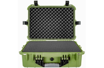 Image of Eylar Medium 20in Protective Gear Case Water and Shock Resistant w/ Foam, Green, SA00002-Grn