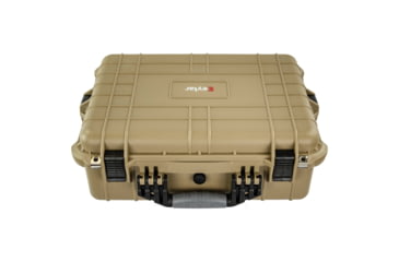 Image of Eylar Medium 20in Protective Gear Case Water and Shock Resistant w/ Foam, Tan, SA00002-Tan