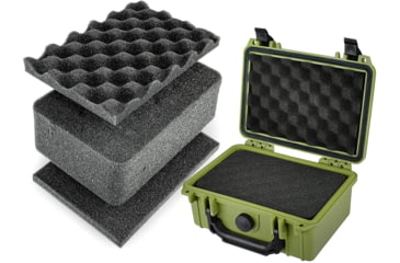 Image of Eylar Protective Gear and Camera Hard Case Water &amp; Shock Proof w/Foam, Green, SA00011-Grn