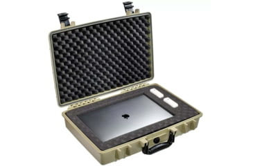 Image of Eylar Standard 20in Waterproof Laptop Style Gear Hard Case w/Foam, Tan, SA00025-TAN