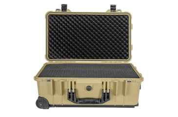 Image of Eylar Standard 22in Waterproof Carry-On Travel Roller Gear Hard Case w/Foam, Tan, SA00034-TAN