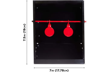 Image of EZ-Aim Air Gun Pellet, BB Shooting Target &amp; Trap, Black, 7W x 7.5H, 15429