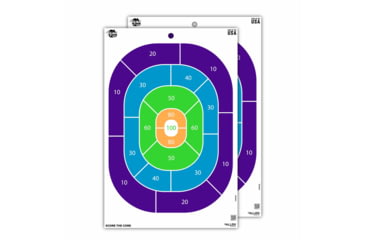 Image of EZ-Aim Fun Get the Game On Paper Shooting Targets, 12inW x 18inH, 8-Pack, Multi, 15642