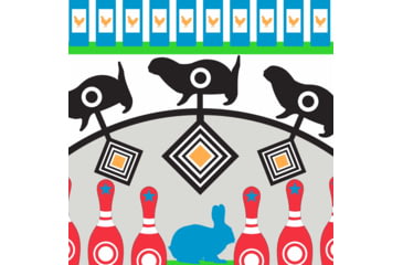 Image of EZ-Aim Fun Get the Game On Paper Shooting Targets, 12inW x 18inH, 8-Pack, Multi, 15642
