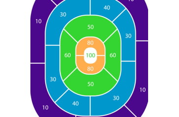 Image of EZ-Aim Fun Get the Game On Paper Shooting Targets, 12inW x 18inH, 8-Pack, Multi, 15642