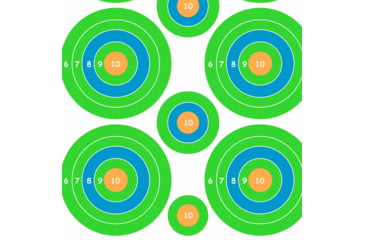 Image of EZ-Aim Fun Group Paper Shooting Targets, 12inW x 18inH, 8-Targets, Multi, 15643
