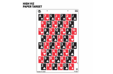 Image of EZ-Aim Fun House of Cards Game Paper Targets, 23inW x 35inH, 3-Pack, 15655