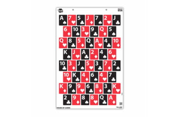 Image of EZ-Aim Fun House of Cards Game Paper Targets, 23inW x 35inH, 3-Pack, 15655