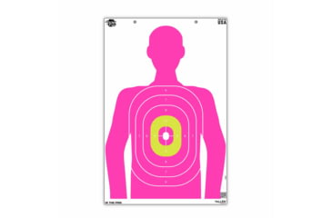 Image of EZ-Aim Fun In The Pink Silhouette Paper Shooting Targets, 23inW x 35inH, 3-Pack, Multi, 15653