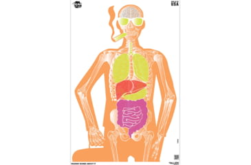 Image of EZ-Aim Fun Makin Bones About It Silhouette Paper Shooting Target, 23inW x 35inH, 3-Pack, 15656