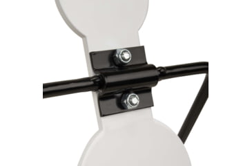 Image of EZ-Aim Hardrock AR500 Round Spinner Targets and Stand, Rimfire Rounds, Centerfire Pistols, White/Red/Black, 7.375W x 21.75H, 15344