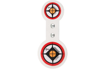 Image of EZ-Aim Hardrock AR500 Round Spinner Targets and Stand, Rimfire Rounds, Centerfire Pistols, White/Red/Black, 7.375W x 21.75H, 15344