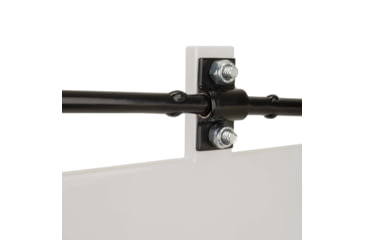 Image of EZ-Aim Hardrock AR500 Square Spinner Target &amp; Stand, Rimfire Rounds &amp; Centerfire Pistol, White/Red/Black, 9.5W x 20H, 15367