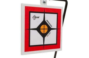 Image of EZ-Aim Hardrock AR500 Square Spinner Target &amp; Stand, Rimfire Rounds &amp; Centerfire Pistol, White/Red/Black, 9.5W x 20H, 15367
