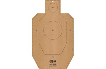 Image of EZ-Aim IPSC IDPA Corrugated Silhouette Paper Shooting Target, 18x 30,in Tan, 15684