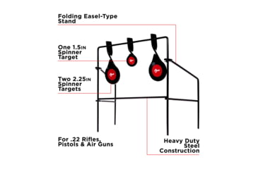 Image of EZ-Aim Metal Spinner Target, Black, 15265