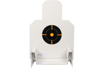 Image of EZ-Aim Silhouette Splash Shooting Kit &amp; Target Stand, 6in Square Adhesive Targets, Black/Orange, 13.5W x 17.5H, 15379