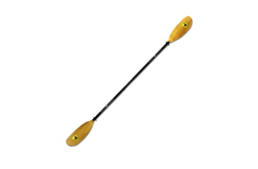 Image of Aquapac Slider Pro 3-Piece Adjustable SUP / Kayak Paddle C0D2500E, 87-94 in, Wood/Yellow, KAYPAD20-WOYL-87-94/IN