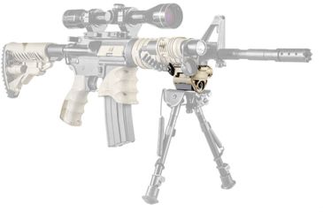 Image of FAB Defense Pivoting T-PODG2 Style Base for Harris Bipods, Flat Dark Earth, FX-HPODT