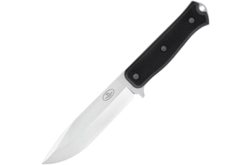 Image of Fallkniven S1x Survival Knife, 5 satin finish laminate cobalt steel blade, Black textured thermorun handle, S1X