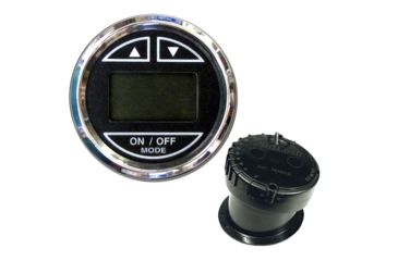 Image of Faria Beede Instruments 2" Depth Sounder w/In-Hull Transducer - Black - Stainless Steel Bezel 74542