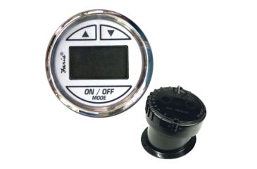 Image of Faria Beede Instruments 2" Depth Sounder w/In-Hull Transducer - Chesapeake White - Stainless Steel Bezel 74541