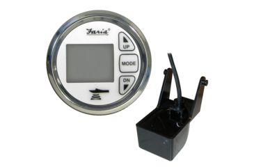 Image of Faria Beede Instruments 2&quot; Dual Depth Sounder w/Air &amp; Water Temp Transom Mount Transducer - Chesapeake SS White 74664