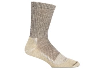 Image of Farm To Feet Boulder Light Weight Crew Sock - Men's-Brown/Lead Grey-Large