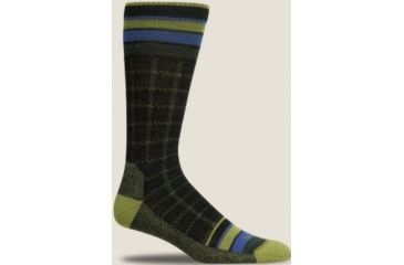 Image of Portland Light Weight Crew Sock - Mens-Charcoal/Woodbine-X-Large