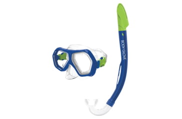 Image of Body Glove Kids Mischief Mask/Snorkel Combo - Blue/Lime 0368C601, Kids, Blue/Lime, 21035CMB-BL-Blue-Lime-Kids