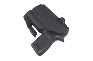 Image of FDO Industries The Pyre Lightbearing IWB Kydex Holster for Sig P320 Compact w/Olight PL-Mini 2 w/claw and Optic cut, Black, 3328