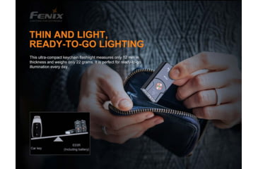 Image of Fenix E03 R Keychain Flashlight, E03RKCGY
