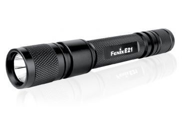 Image of Fenix E21 170 Lumens Flashlight with Battery, Black, 170 E21R4BK-B
