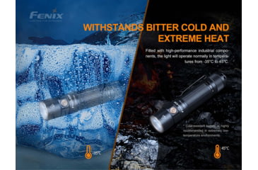 Image of Fenix E35 V3.0 3000 Lumen Flashlight, Black, E35V3BK