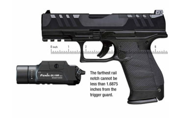 Image of Fenix GL19R V2, Weapon Light, 1,200 Lumens, 3.7 Long, Fits GLOCK and 1913 Rails, Includes Rechargeable 18350 Battery and USB Type-C Charging Cable