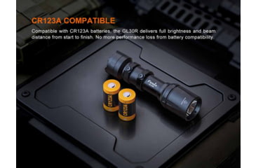Image of Fenix GL30R, Weapon Light, 800 Lumens, 5.77 Long, Fits 1913 Rail, Includes Rechargeable 18650 Battery and USB Type-C Charging Cable