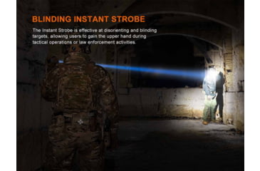 Image of Fenix TK30R, Flashlight, White Laser, 500 Lumens, 1,500 Meter Maximum Beam Distance, Anodized Finish, Black, Includes ARB-L21-6000 Battery and USB Type-C Charging Cable