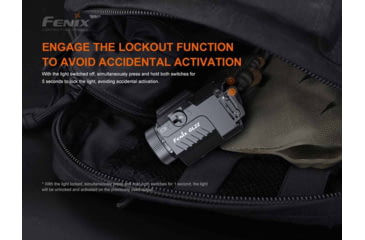 Image of Fenix Gl22 Tactical Light W/ Red Laser Sight - GL22LSBK