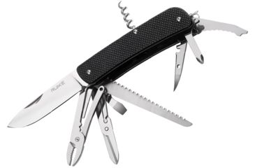Image of RUIKE L51 Multifunction Knife, 3.35in, 14C17N Stainless Steel, Clip Point, Plain Blade, Black, L51-B