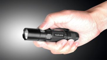 Image of Fenix LED Flashlight with Battery, Black, 125 LD12G2BK-B