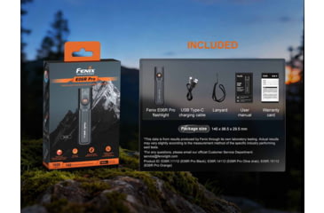 Image of Fenix Lighting E06R PRO Lithium Ion 1600 Lumens Luminus SST20 LED, Luminus SFT25 LED Flashlight, Black, E06RPRBK