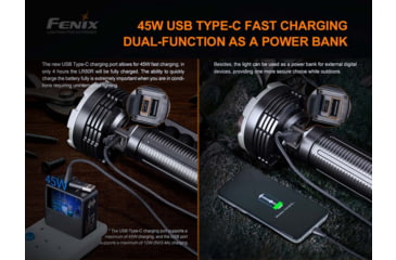 Image of Fenix Lighting LR80R Lithium Ion 18000 Lumens Flashlight